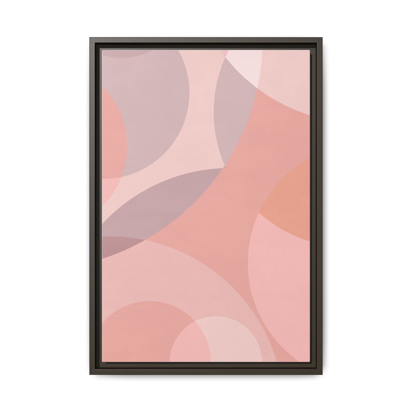Modern Abstract Canvas Art Print - Multi-color Framed Decor