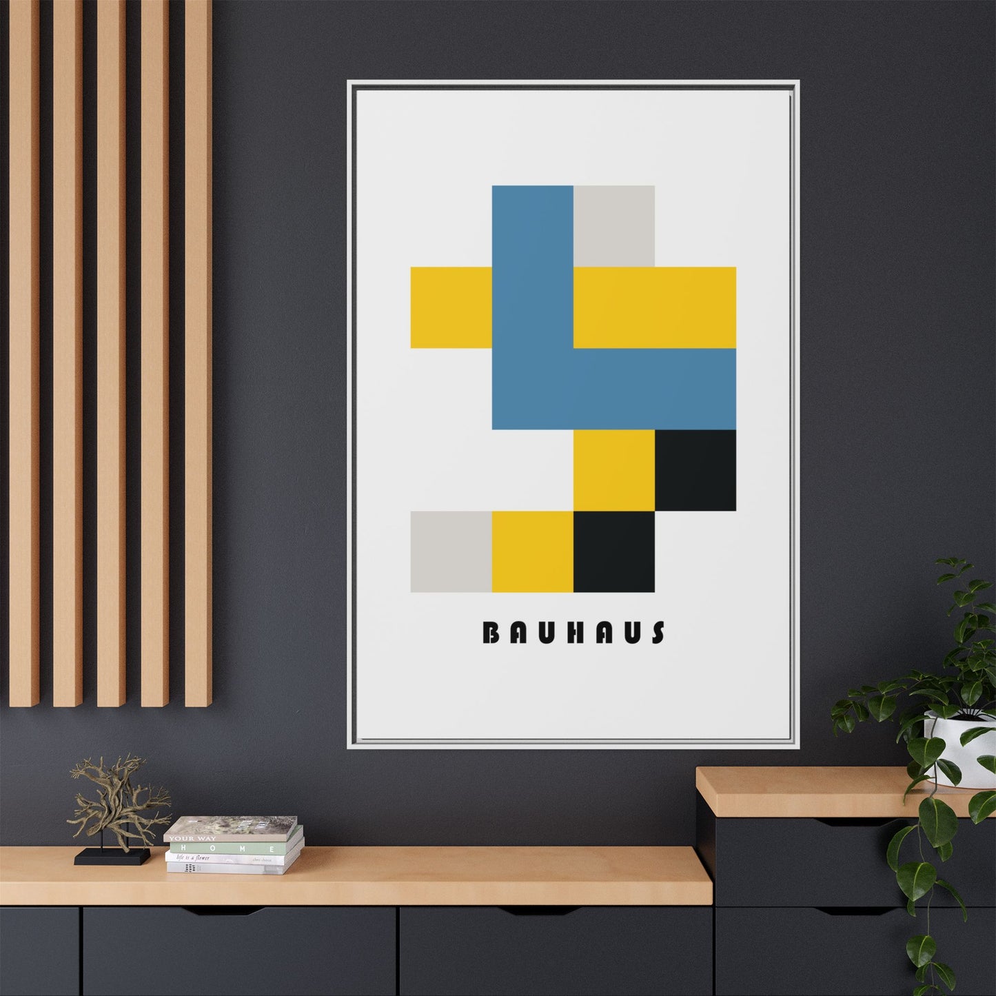Bauhaus Art Canvas Print - Framed Modern Wall Decor