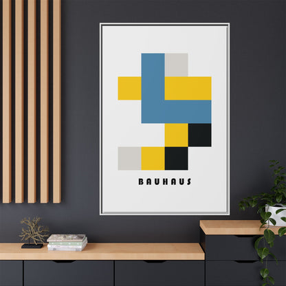 Bauhaus Art Canvas Print - Framed Modern Wall Decor