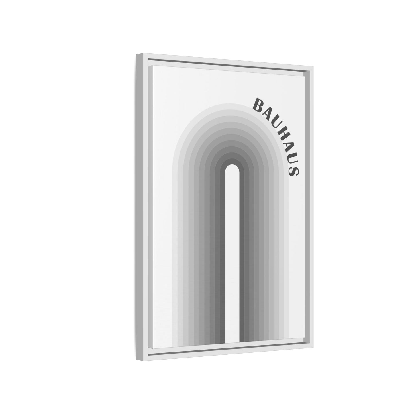Bauhaus Framed Matte Canvas Art - Modern Geometric Wall Decor