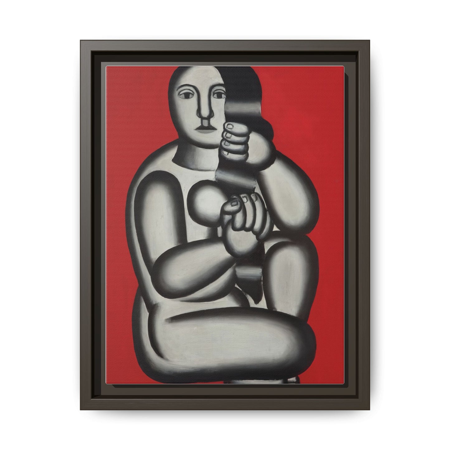 Modern Art Framed Canvas Print, Abstract Art Wall Decor, Minimalist Home Decoration, Unique Gift for Art Lovers, Pop Art Styling