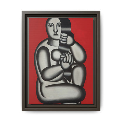 Modern Art Framed Canvas Print, Abstract Art Wall Decor, Minimalist Home Decoration, Unique Gift for Art Lovers, Pop Art Styling