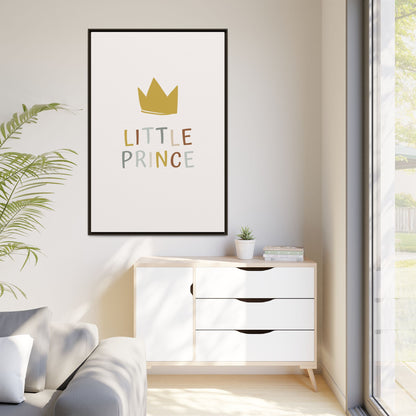 Framed Canvas Art Print, Little Prince Wall Decor, Kids Room Decoration, Nursery Art, Gift for Baby Shower, Toddler Room Aesthetic
