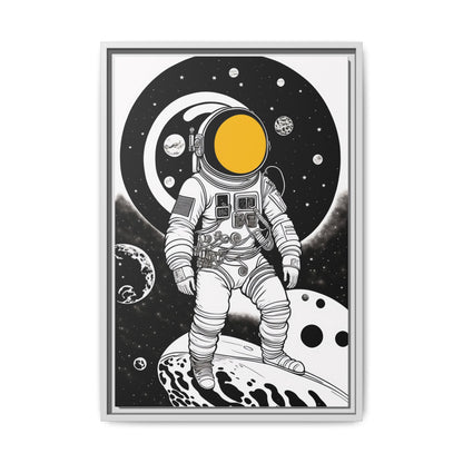 Astronaut Canvas Print, Cosmic Wall Art, Space Decor for Kids, Modern Home Decoration, Gift for Space Enthusiasts, Unique Astronaut Wall Art