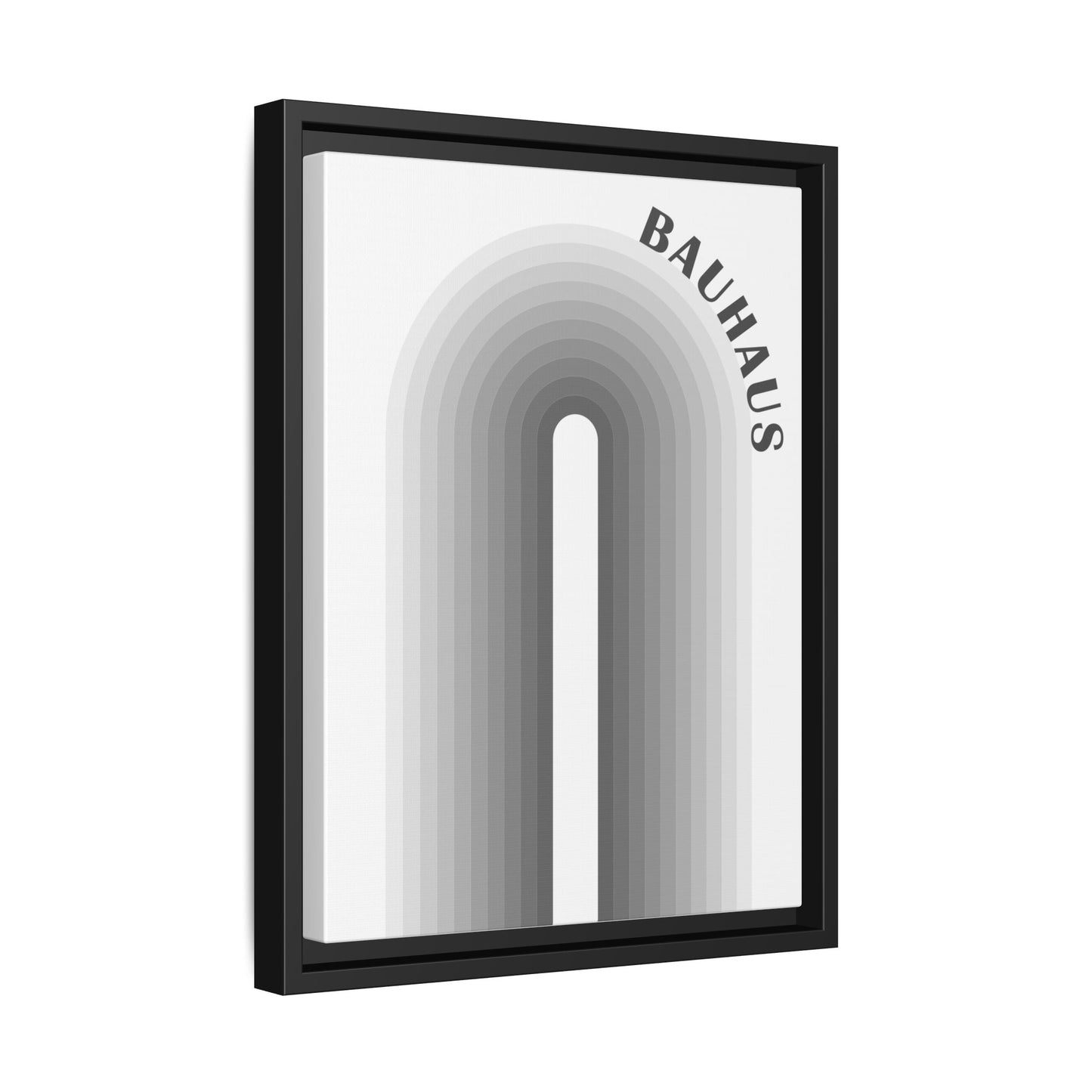 Bauhaus Framed Matte Canvas Art - Modern Geometric Wall Decor