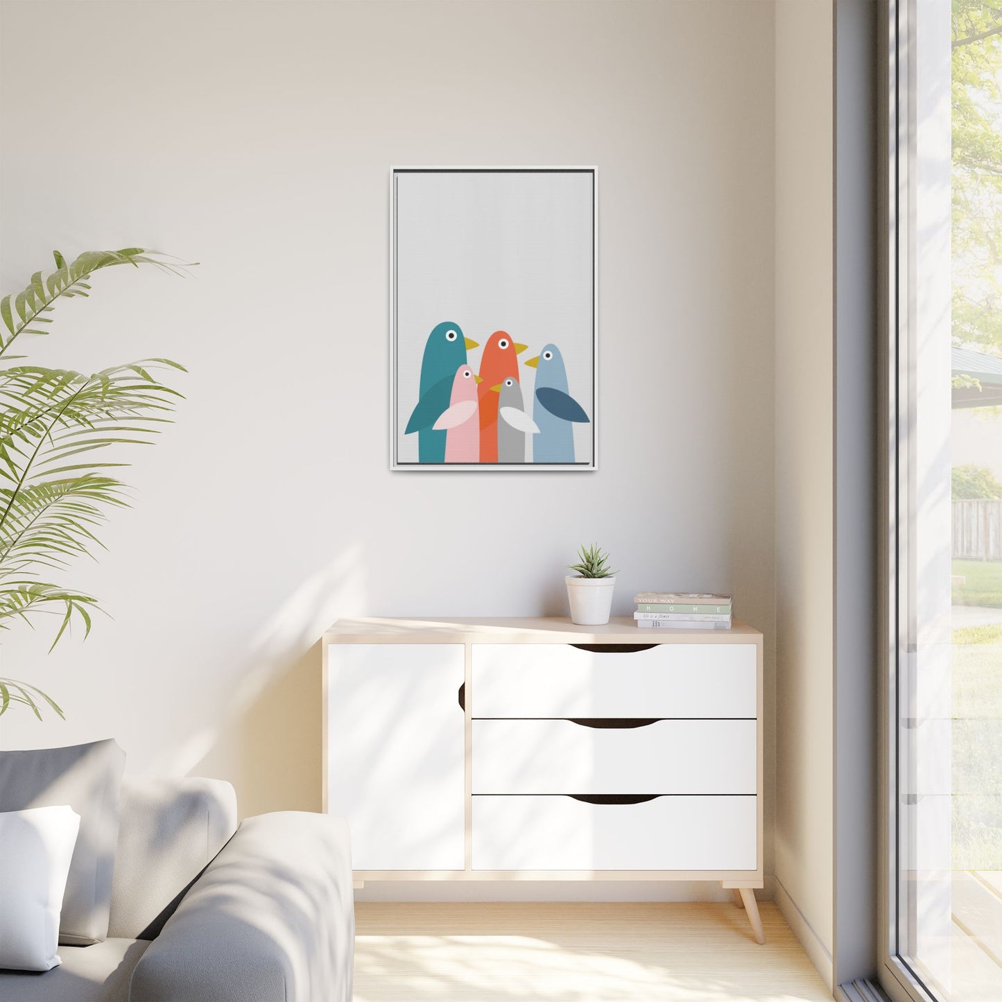 Matte Canvas, Framed (Multi-color)
