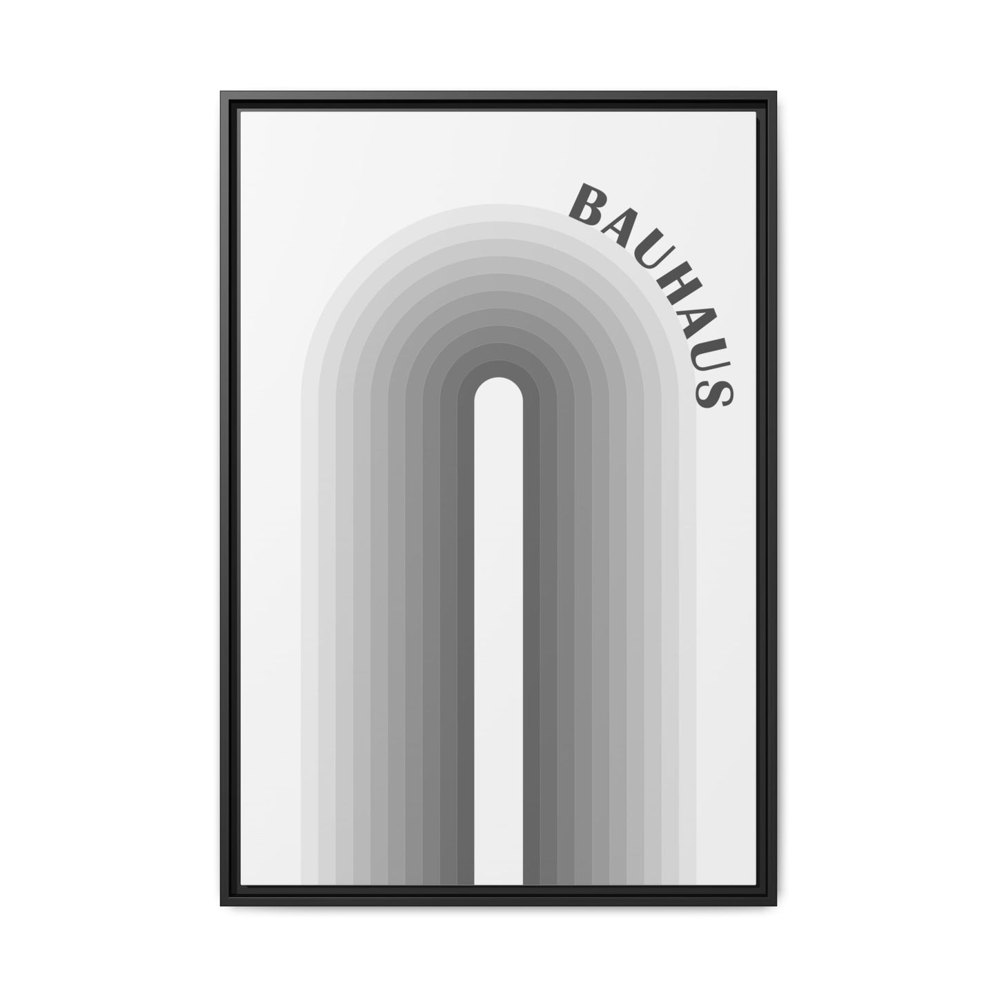 Bauhaus Framed Matte Canvas Art - Modern Geometric Wall Decor