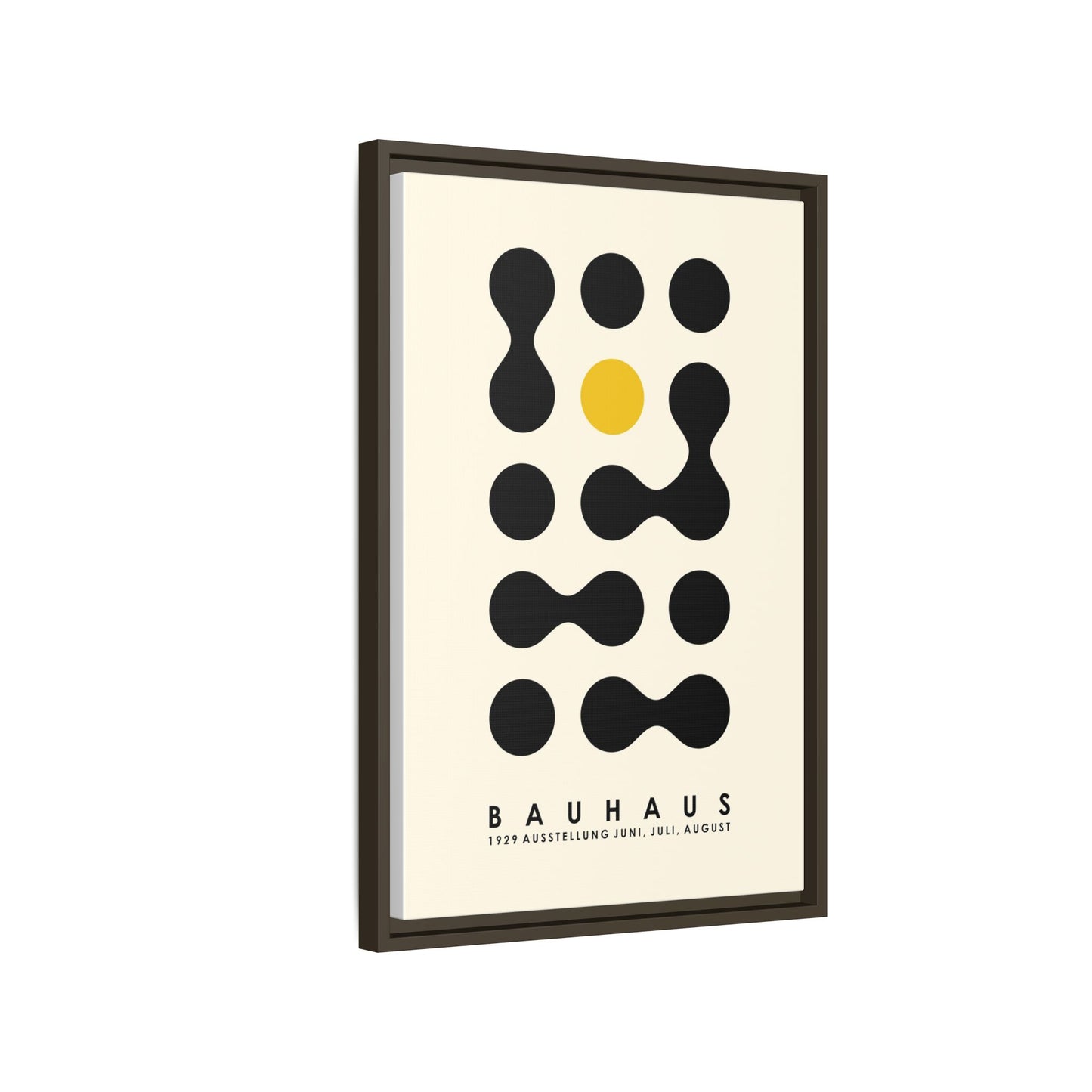 Bauhaus Inspired Framed Canvas Art - Modern Wall Decor