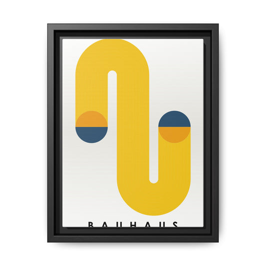 Bauhaus-Inspired Framed Matte Canvas Art - Modern Wall Decor