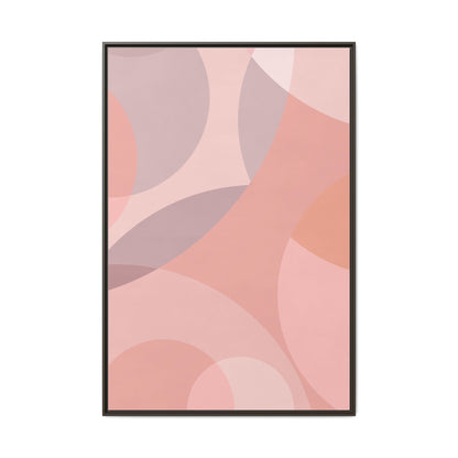 Modern Abstract Canvas Art Print - Multi-color Framed Decor