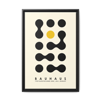 Bauhaus Inspired Framed Canvas Art - Modern Wall Decor