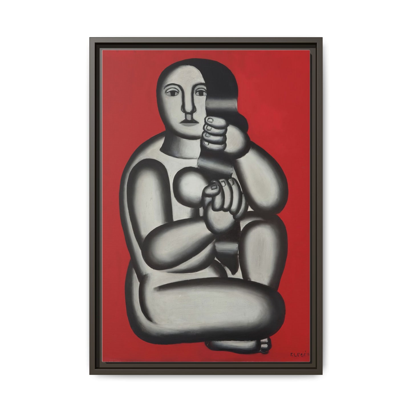 Modern Art Framed Canvas Print, Abstract Art Wall Decor, Minimalist Home Decoration, Unique Gift for Art Lovers, Pop Art Styling