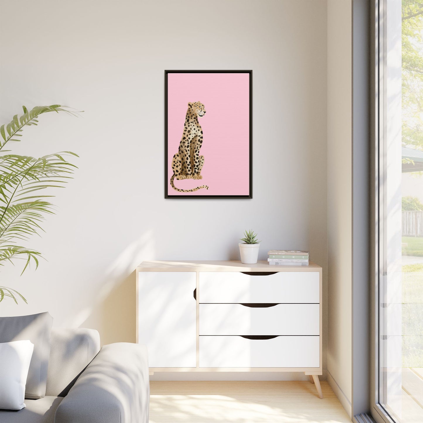 Leopard Art Print - Stylish Framed Canvas for Modern Decor