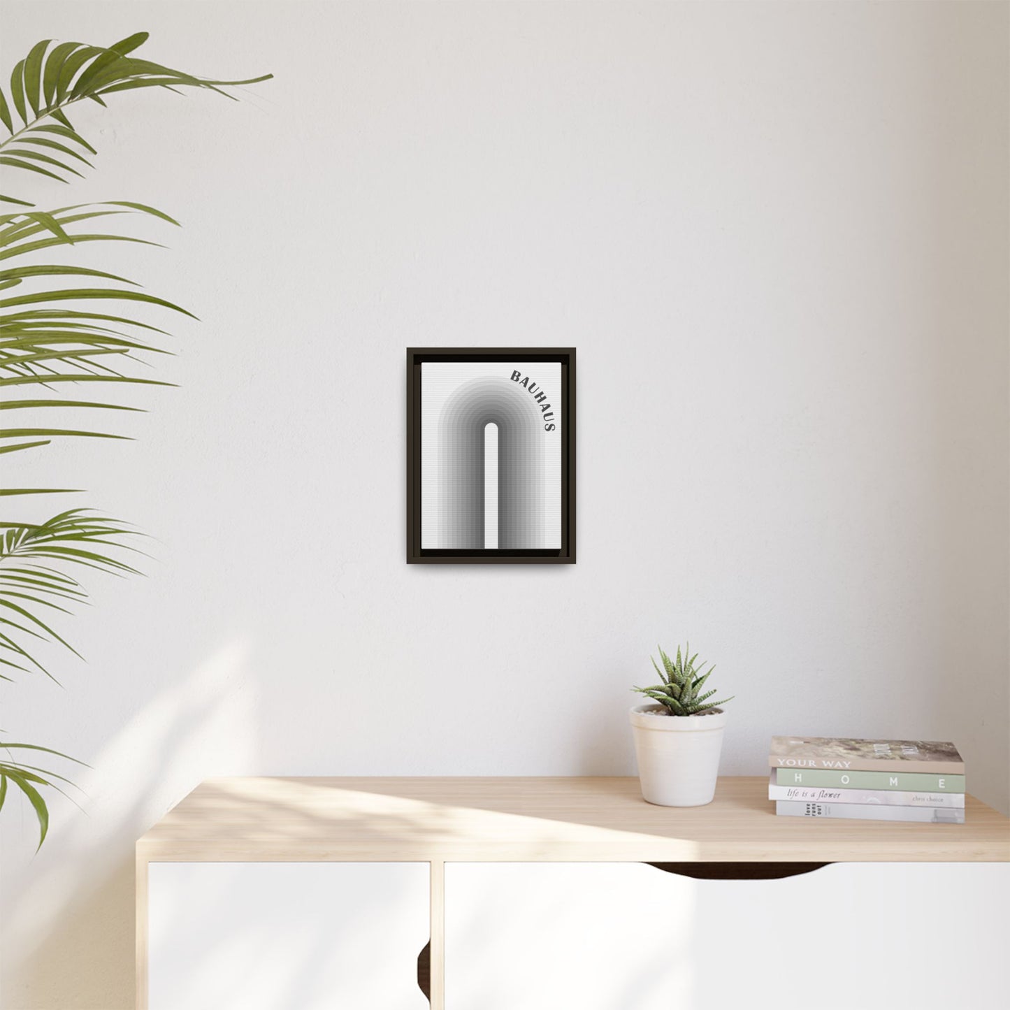 Bauhaus Framed Matte Canvas Art - Modern Geometric Wall Decor
