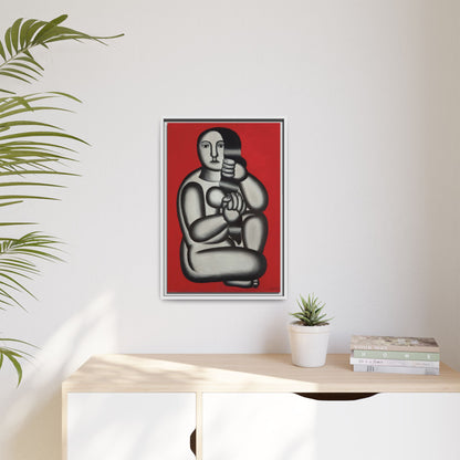 Modern Art Framed Canvas Print, Abstract Art Wall Decor, Minimalist Home Decoration, Unique Gift for Art Lovers, Pop Art Styling