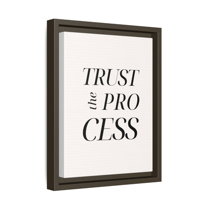 Inspirational Framed Canvas Wall Art - 'Trust the Process'