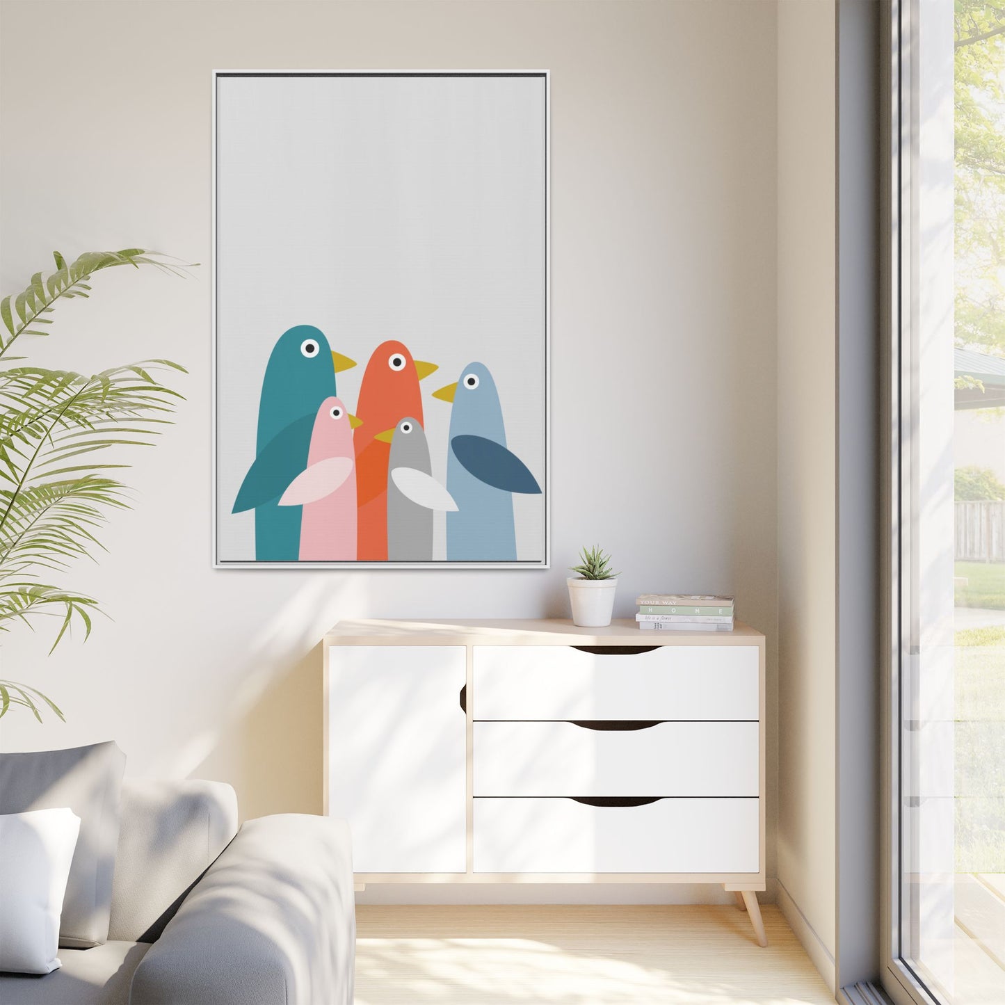 Matte Canvas, Framed (Multi-color)