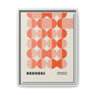 Modern Bauhaus Art Print - Framed Matte Canvas Decor