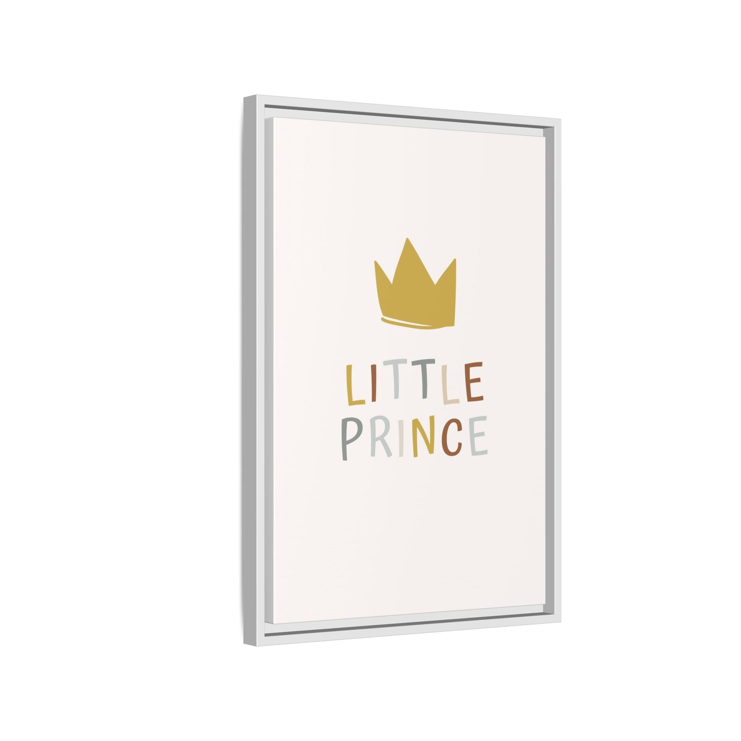 Framed Canvas Art Print, Little Prince Wall Decor, Kids Room Decoration, Nursery Art, Gift for Baby Shower, Toddler Room Aesthetic