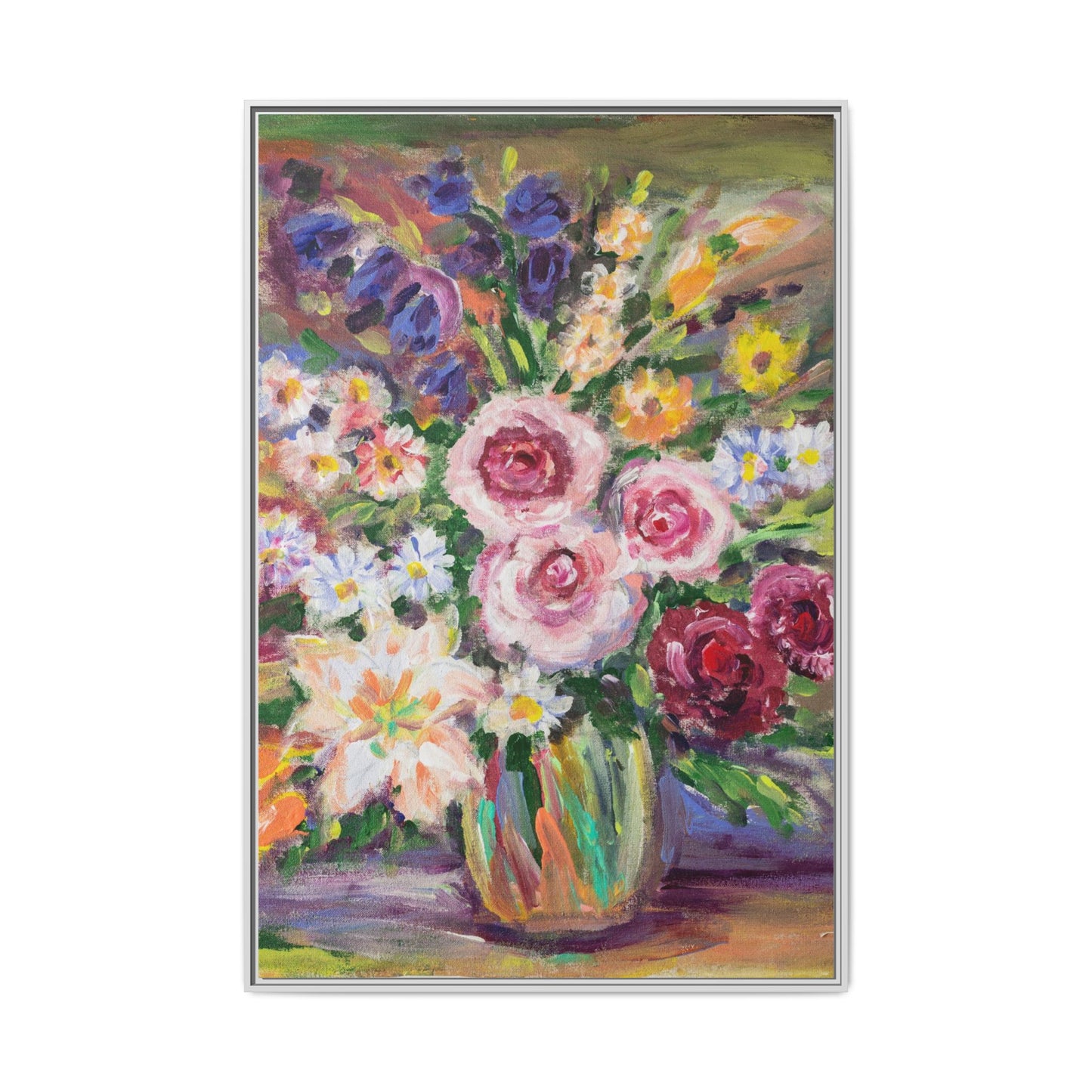 Matte Canvas, Framed (Multi-color)