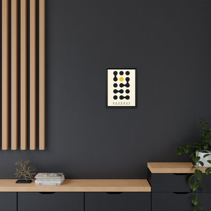 Bauhaus Inspired Framed Canvas Art - Modern Wall Decor