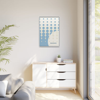 Bauhaus Abstract Framed Matte Canvas Wall Art - Modern Home Decor