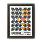 Bauhaus-Inspired Framed Canvas Art - Retro Multi-Color Wall Decor