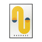 Bauhaus-Inspired Framed Matte Canvas Art - Modern Wall Decor