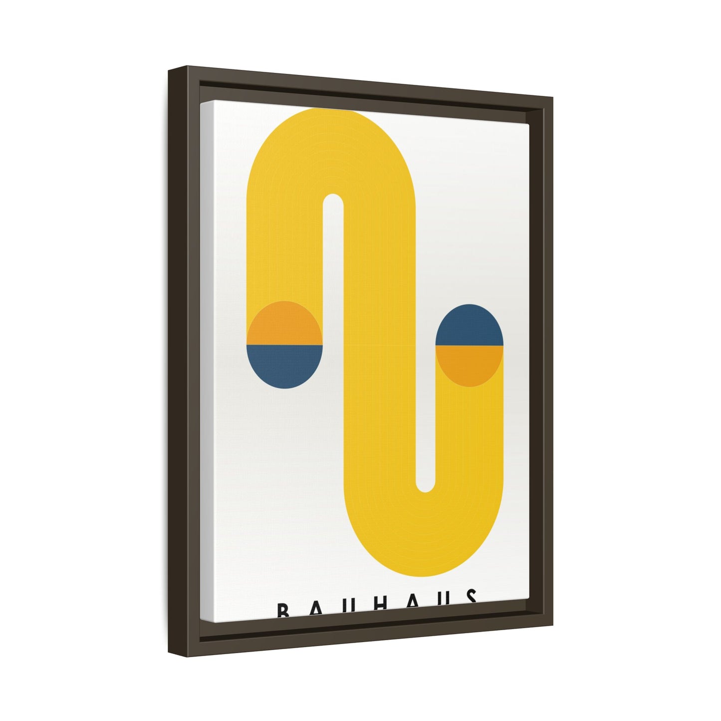Bauhaus-Inspired Framed Matte Canvas Art - Modern Wall Decor