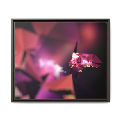 Framed Matte Canvas Abstract Art Print - Multi-Color Décor