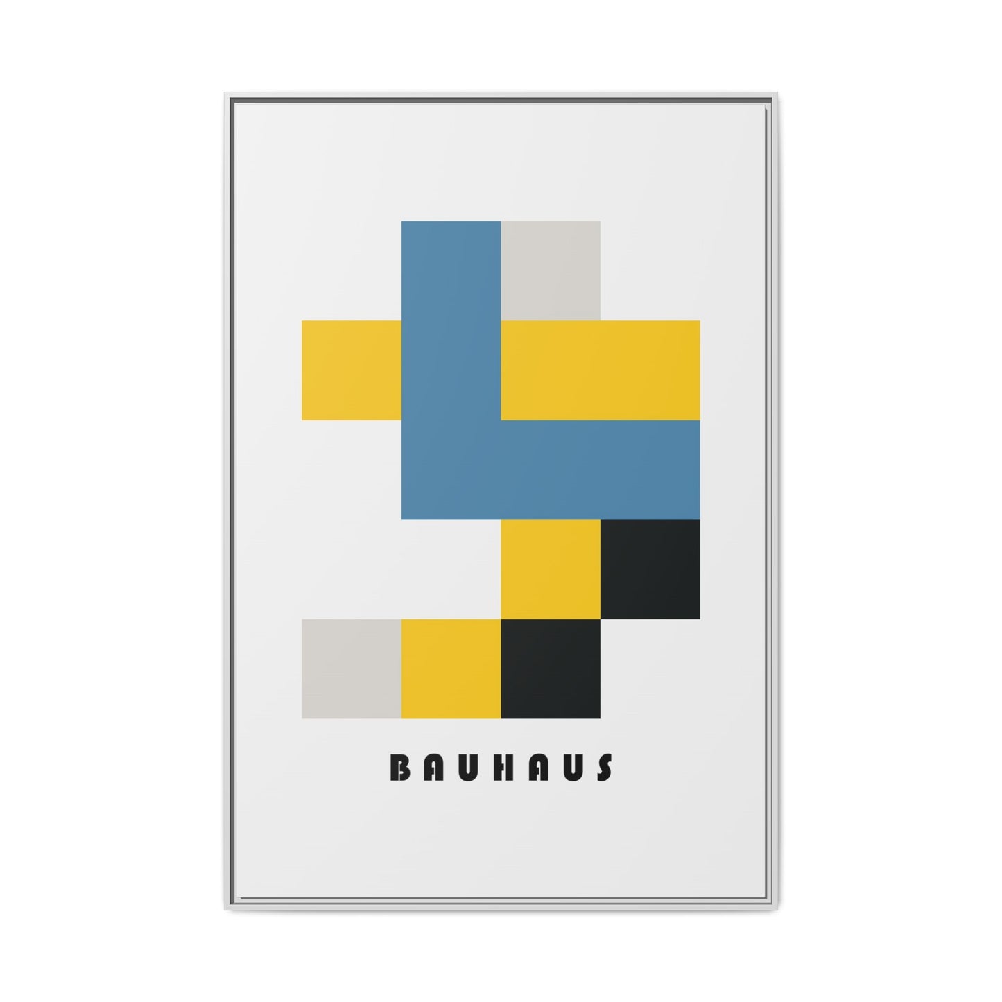 Bauhaus Art Canvas Print - Framed Modern Wall Decor