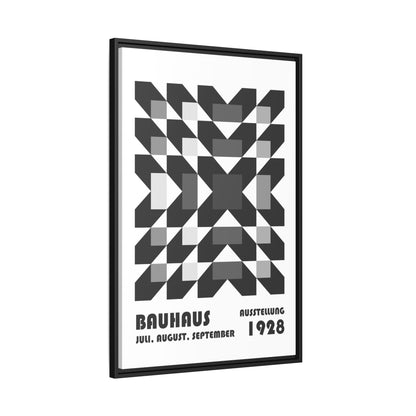 Bauhaus Abstract Framed Canvas Art - Modern Wall Decor for Design Lovers