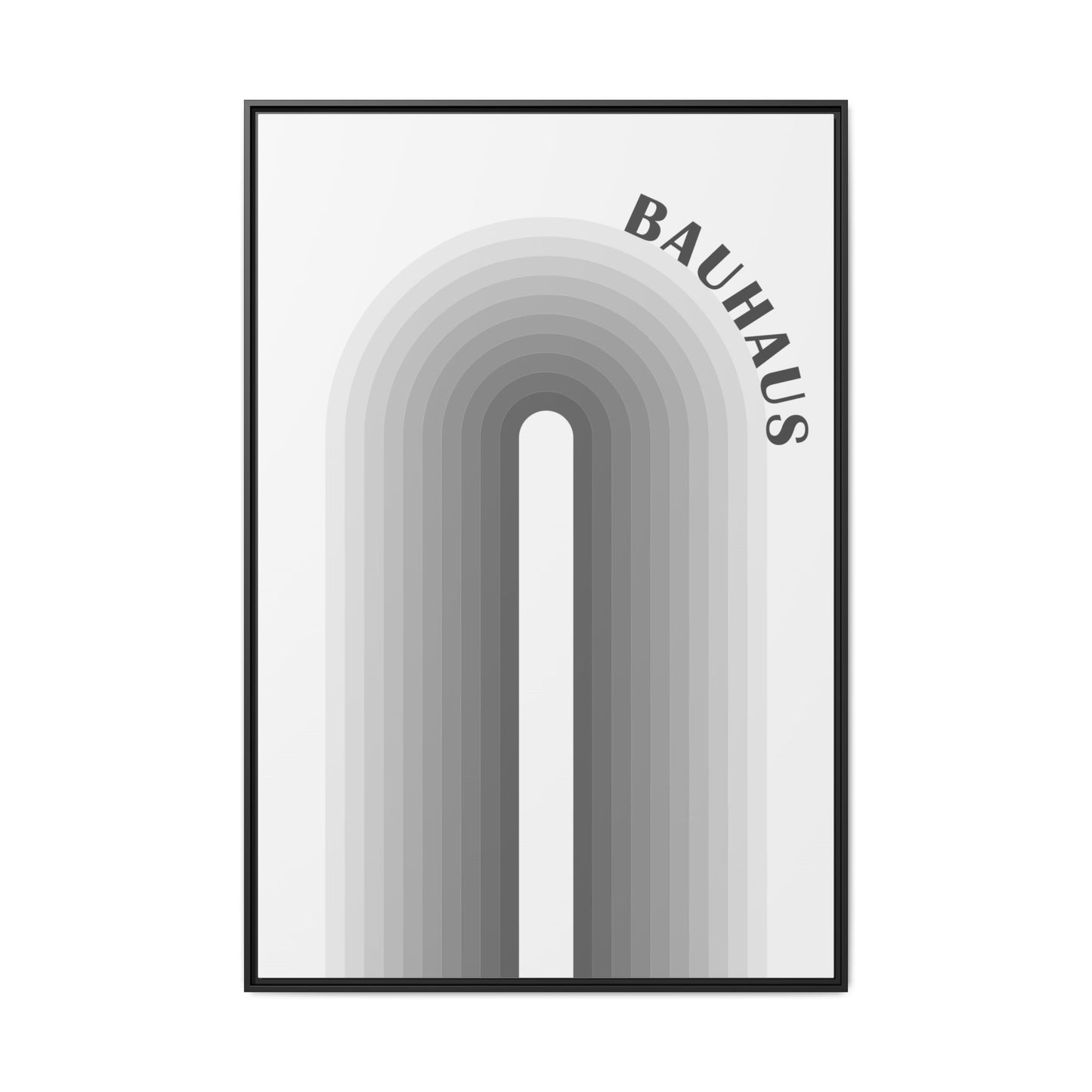 Bauhaus Framed Matte Canvas Art - Modern Geometric Wall Decor