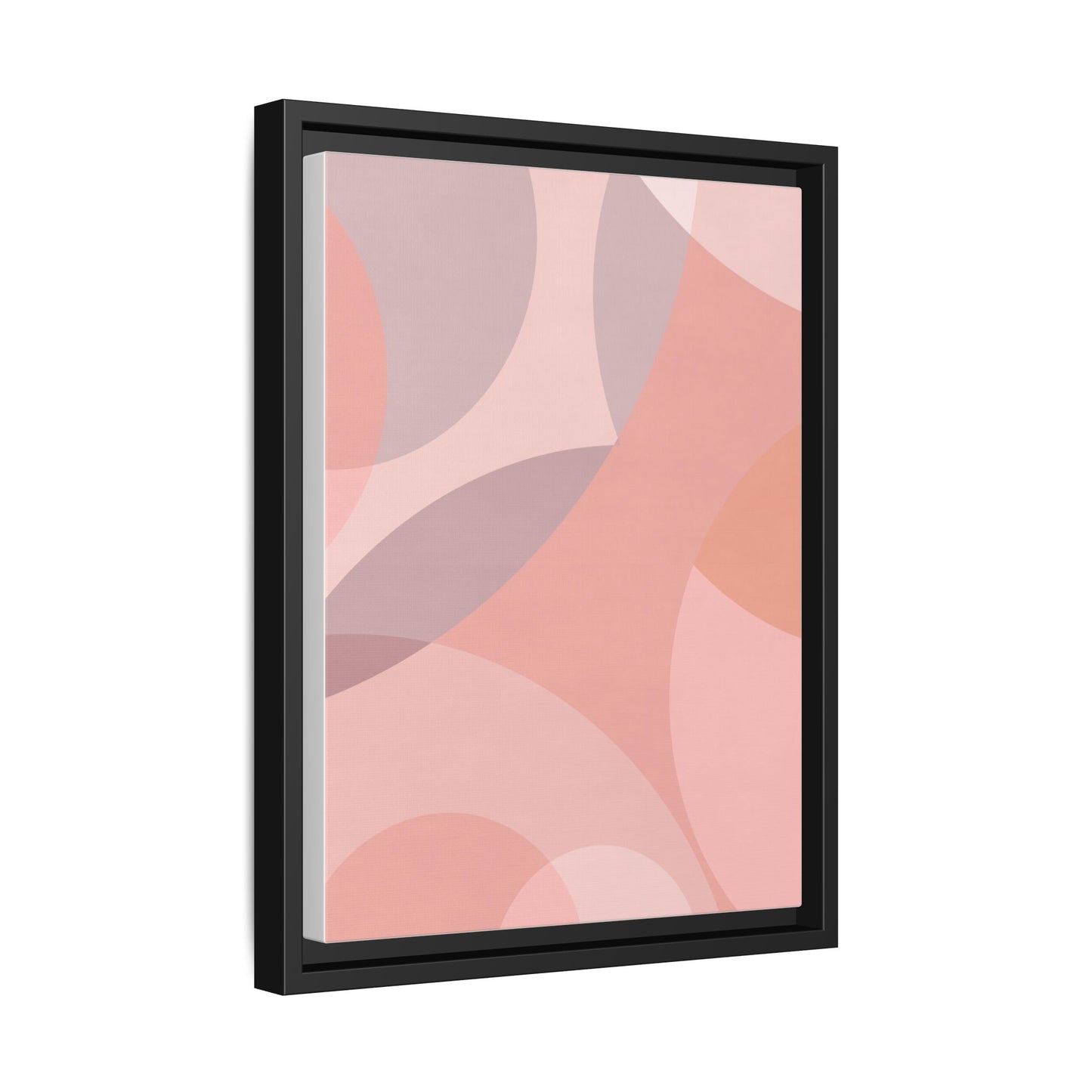 Modern Abstract Canvas Art Print - Multi-color Framed Decor