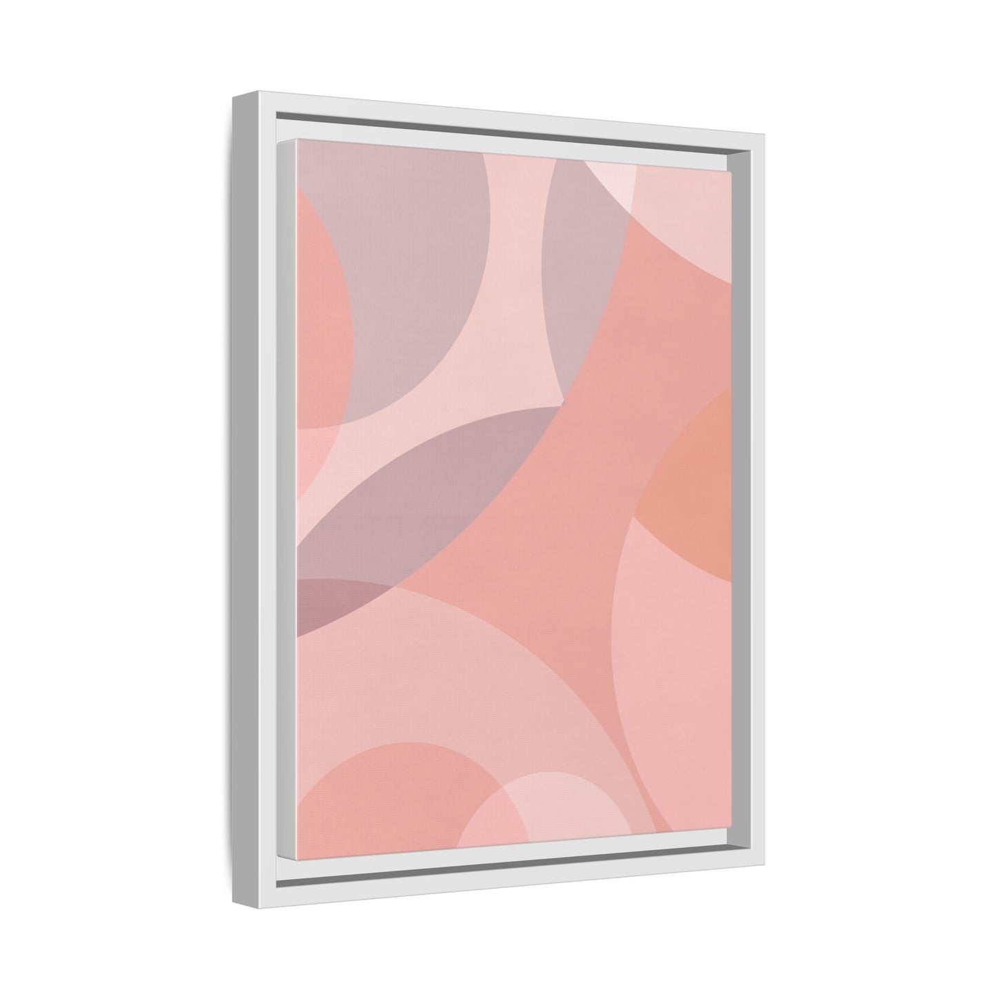 Modern Abstract Canvas Art Print - Multi-color Framed Decor