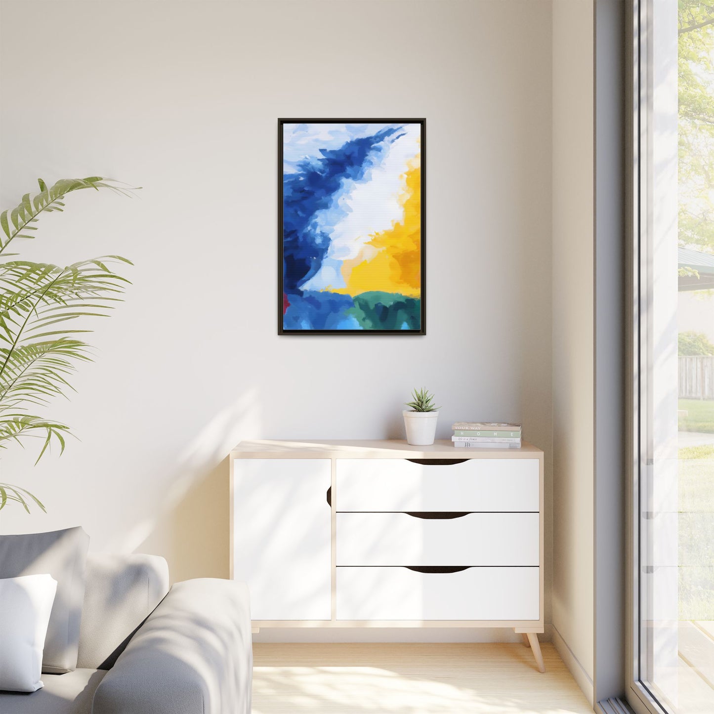 Matte Canvas, Framed (Multi-color)