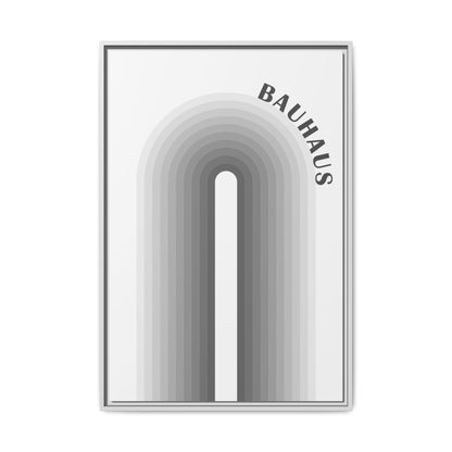 Bauhaus Framed Matte Canvas Art - Modern Geometric Wall Decor