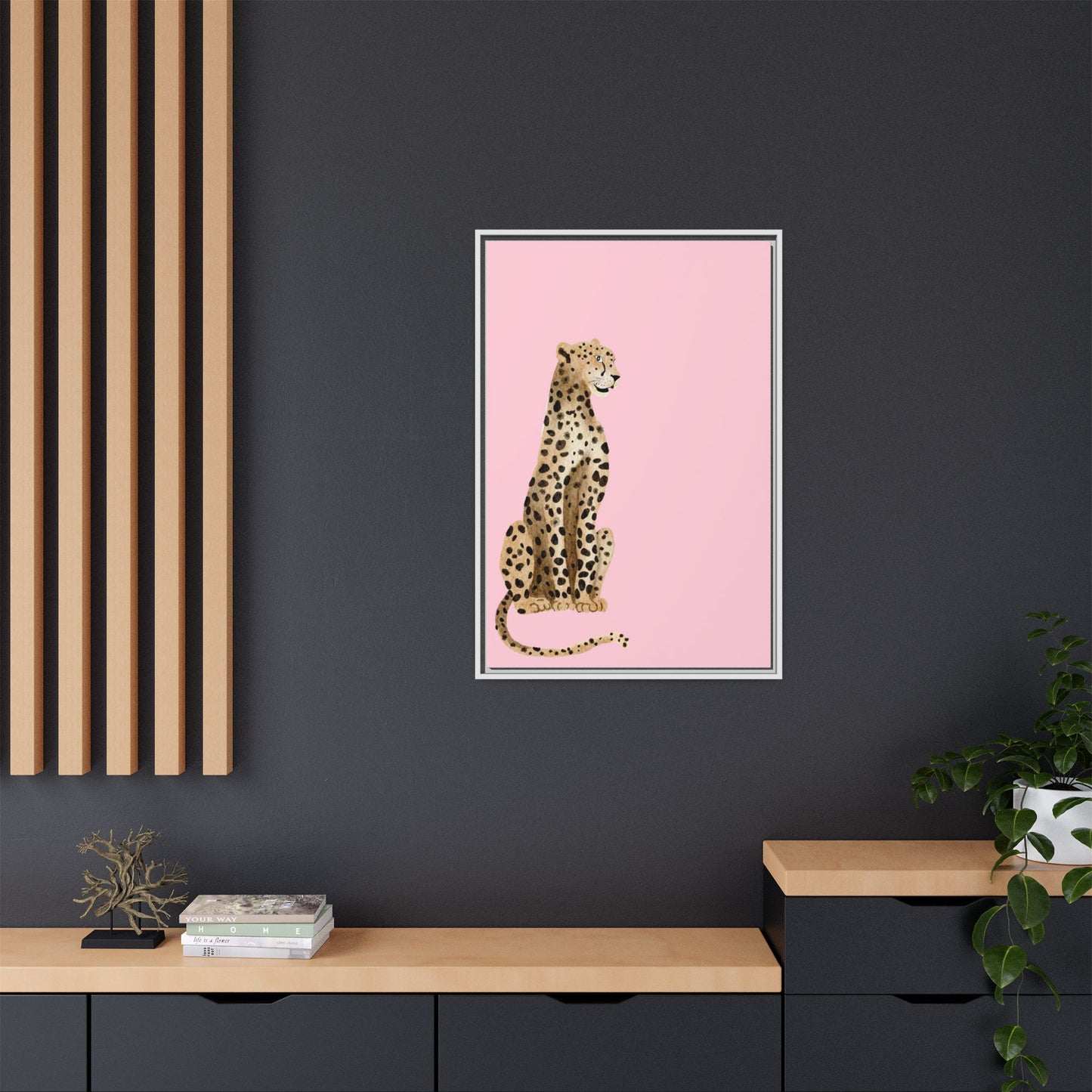 Leopard Art Print - Stylish Framed Canvas for Modern Decor