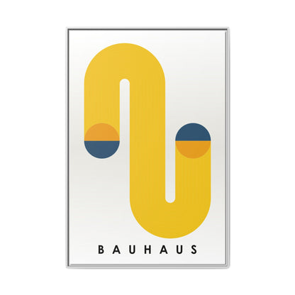 Bauhaus-Inspired Framed Matte Canvas Art - Modern Wall Decor