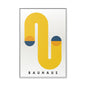 Bauhaus-Inspired Framed Matte Canvas Art - Modern Wall Decor