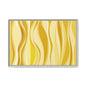 Modern Abstract Framed Art Print, Yellow Wave Canvas, Home Décor, Wall Art, Minimalist Design, Gift for Her, Art for Living Room