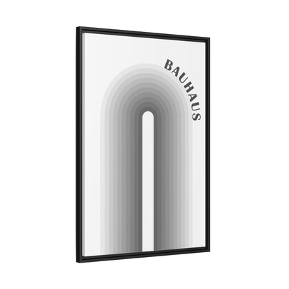 Bauhaus Framed Matte Canvas Art - Modern Geometric Wall Decor
