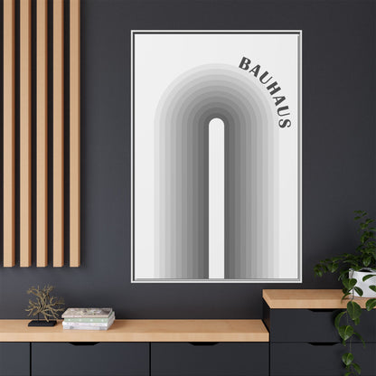Bauhaus Framed Matte Canvas Art - Modern Geometric Wall Decor
