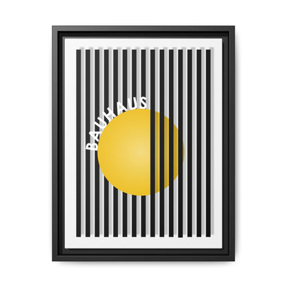 Bauhaus Art Canvas Framed Print - Modern Multi-color Wall Decor