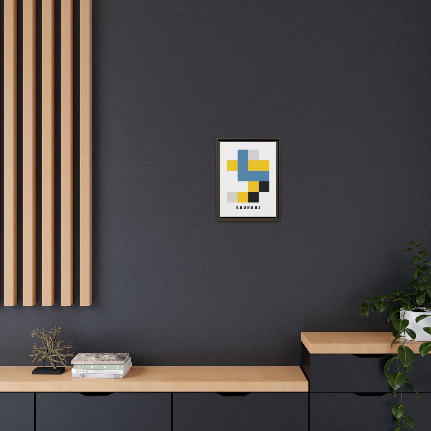 Bauhaus Art Canvas Print - Framed Modern Wall Decor