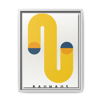 Bauhaus-Inspired Framed Matte Canvas Art - Modern Wall Decor