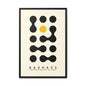 Bauhaus Inspired Framed Canvas Art - Modern Wall Decor