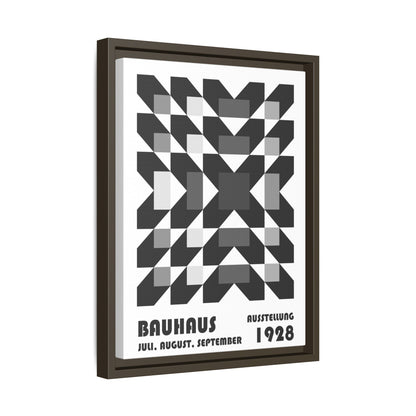 Bauhaus Abstract Framed Canvas Art - Modern Wall Decor for Design Lovers