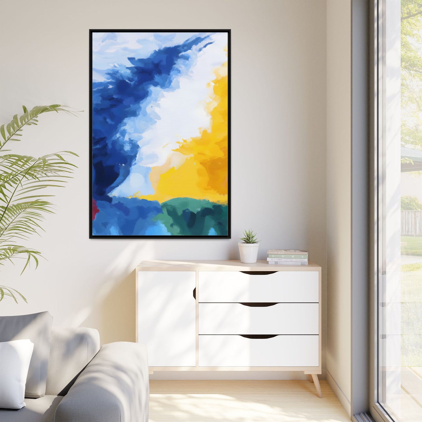 Matte Canvas, Framed (Multi-color)