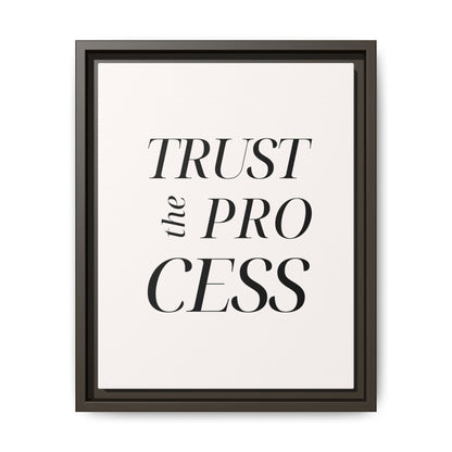 Inspirational Framed Canvas Wall Art - 'Trust the Process'